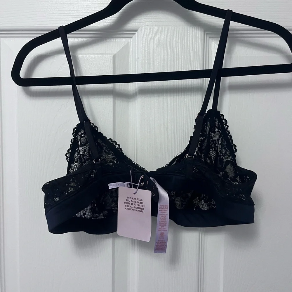 SAVAGE X FENTY FLORAL LACE AND MESH BRALETTE - Picture 9 of 10